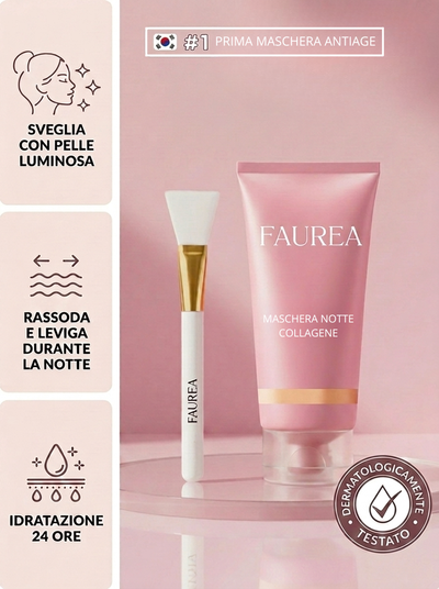Maschera Viso Notturna Collagene - Idratazione & Effetto Rimpolpante