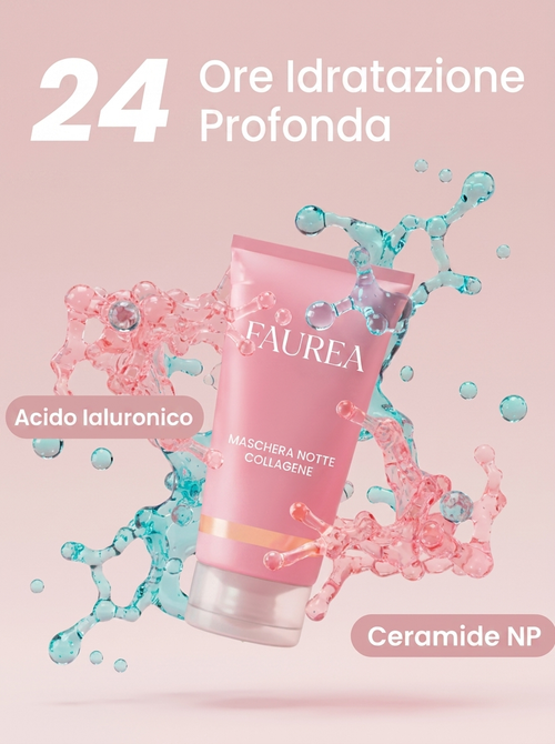 Maschera Viso Notturna Collagene - Idratazione & Effetto Rimpolpante