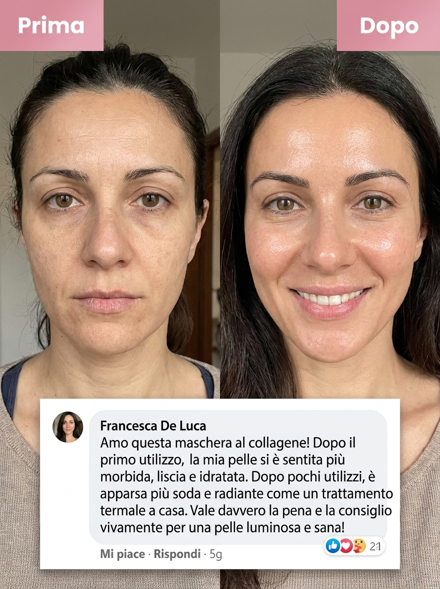 Maschera Viso Notturna Collagene - Idratazione & Effetto Rimpolpante